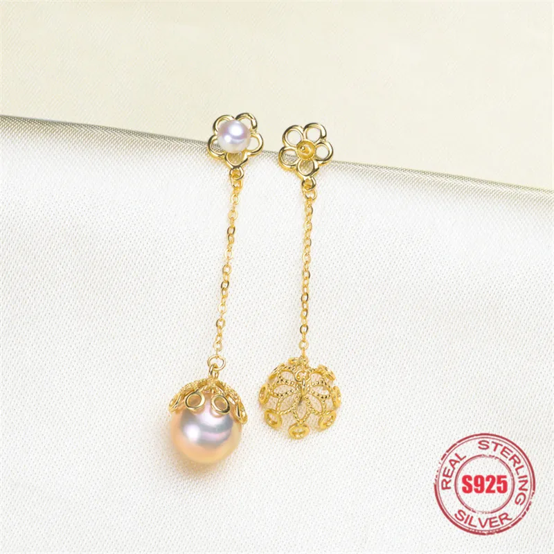 

Genuine S925 Sterling Silver Stud Earrings Dangle Earrings Hoop Earrings Blank Base Supplies for DIY Accessories Jewelry Making