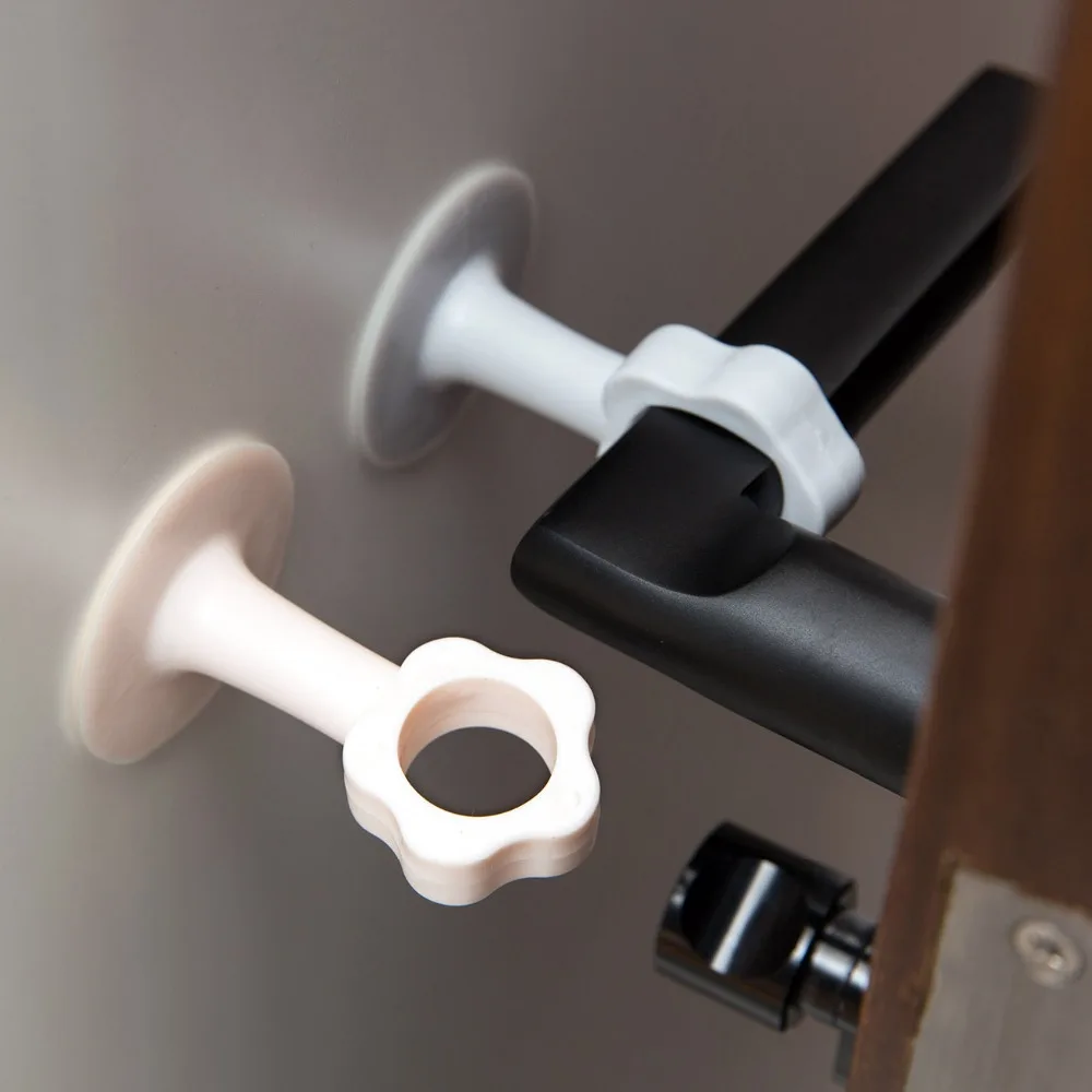 

OTHERHOUSE 1Pc Silicone Door Stopper Wall Protector Door Handle Knob Crash Pad Door Stop Home Improvement Bumper Guard