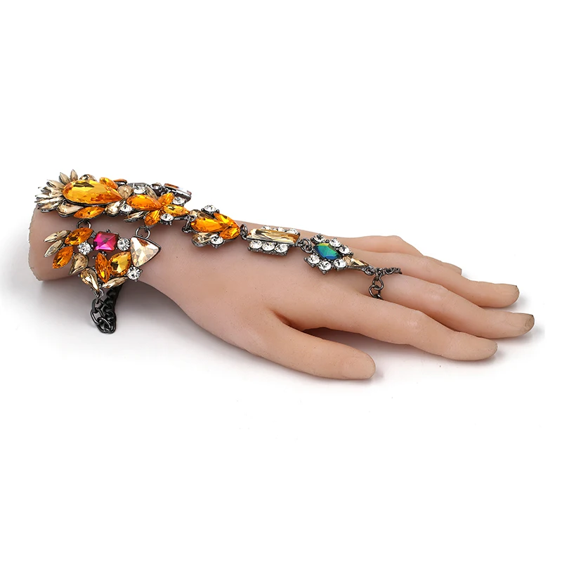 Модный стильный браслет, Свадебные Сандалии Босиком, пляжные украшения для ног, сексуальный браслет на ногу с цепочкой, браслет с кристаллами в стиле бохо, 1 шт