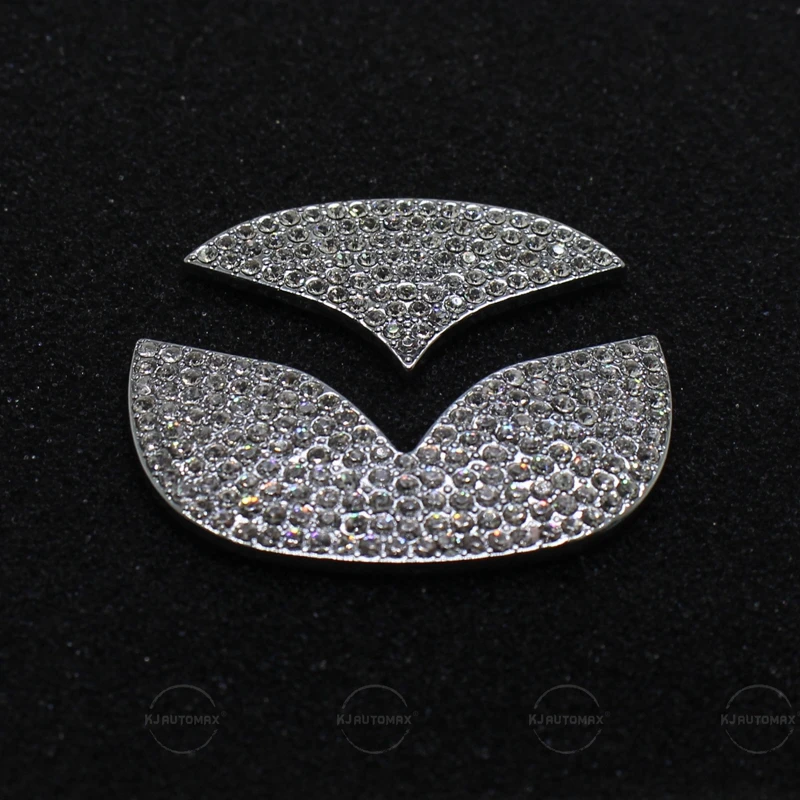 KJAUTOMAX для Mazda 3 6 CX-5 CX-3 CX-7 рулевое колесо Bling логотип алмазов эмблема Стикеры
