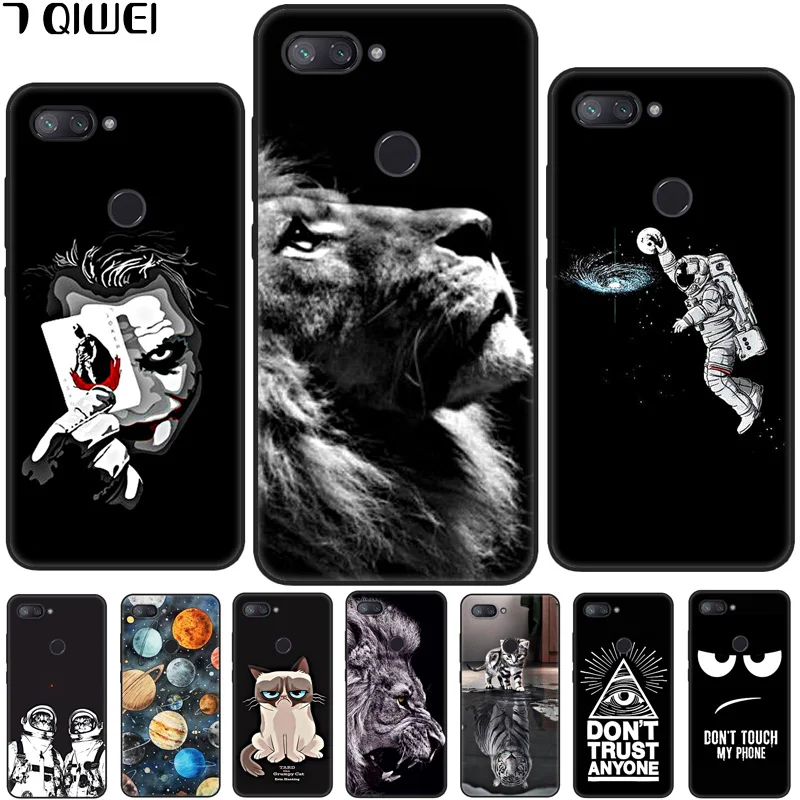 

6.26'' For Xiaomi Mi 8 Lite Case mi 8 youth Cover Silicone Black Soft TPU Phone Case For Xiaomi Mi 8 Lite Case Mi8 Lite Cover
