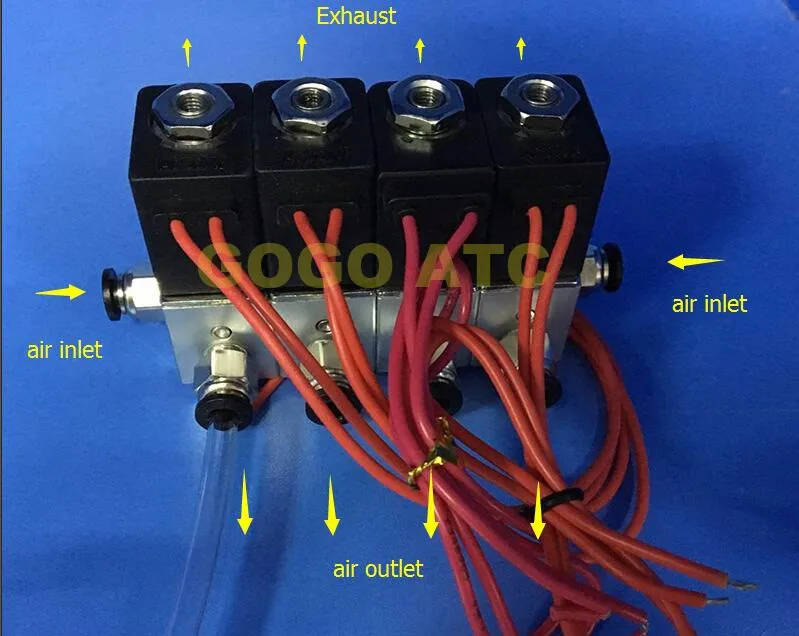 4 шт. коллектор клапан подключения труба o 5/32 1/8 5/16 1/4 3/8 1/2 алюминиевый электромагнитный клапан 3V1-06 220 В, 12 В, 24 В постоянного тока, клапан прямого действия