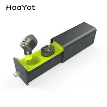 HAAYOT мини-близнецы истинные беспроводные Bluetooth наушники Bluetooth 4,2 стерео TWS Bluetooth гарнитура с зарядной коробкой док-станция наушники