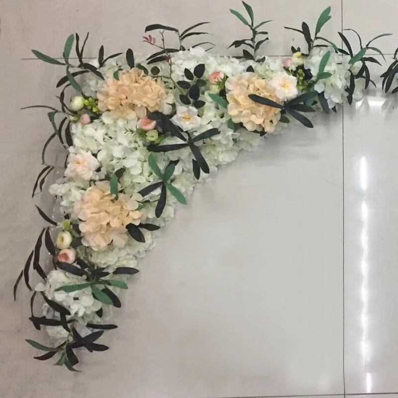 1 Набор, 120 см, европейский стиль, сделай сам, свадебное украшение, сценический искусственный цветок, настенная АРКА, Шелковая Роза, пион, растение, смешанный дизайн, цветок, стена - Цвет: style 5  0.8mx0.8m