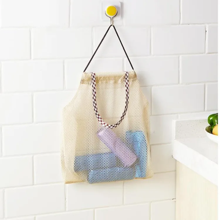 المطبخ القمامة القمامة حقيبة التخزين البصل حامل الخضار البطاطس شنقا شبكة الفاكهة الزنجبيل المنظم الحاويات الثوم الغذاء التوقف