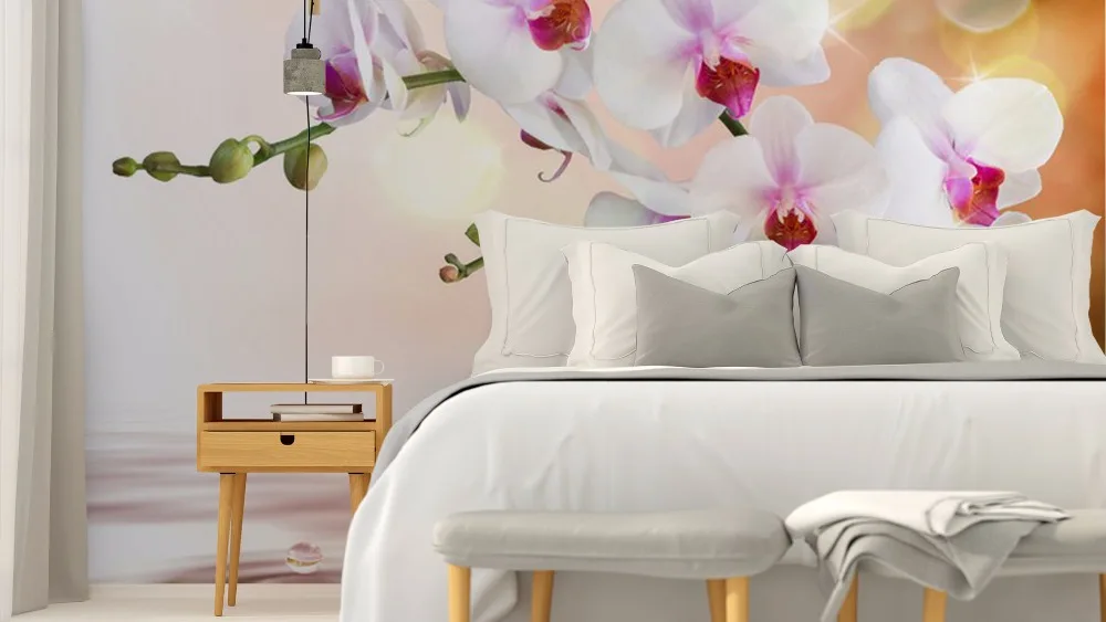 self-adhesive-wall-murals-bedroom-themes-virtual-category-white-orchids-on-water-with-drop