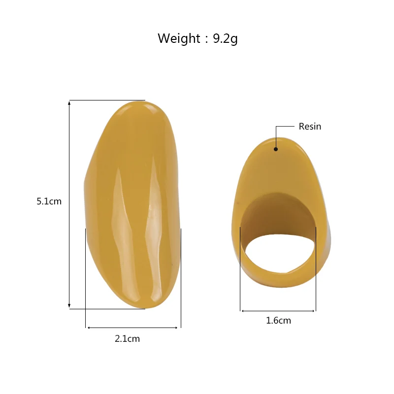 GuanLong классические геометрические персональные большие красивые кольца из смолы для женщин, модные ювелирные изделия в стиле панк, большие кольца для девочек