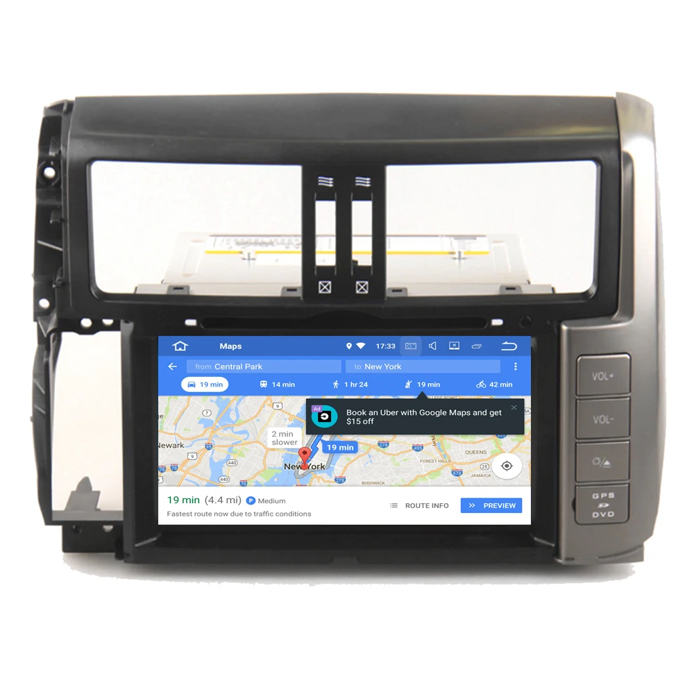 Excellent For Toyota Prado 150 TX TXL Android 8.0 Auto Stereo Radio RDS DVD GPS Navigation Mirror Link Multimedia Player Headunit 4