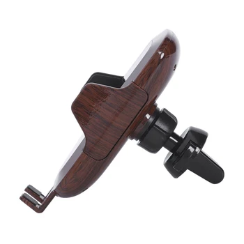 

Car Wireless Charger Car Phone Holder For Iphone Xs Max X Xr Wood Grain Fast Wireless Charging Infrared Automatic Induction