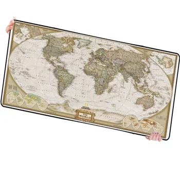 

Congsipad Shop World Map Large Game Gaming Mouse Pad 900*400mm High Quality DIY Picture with Edge Locking Mouse Mat for CSGO