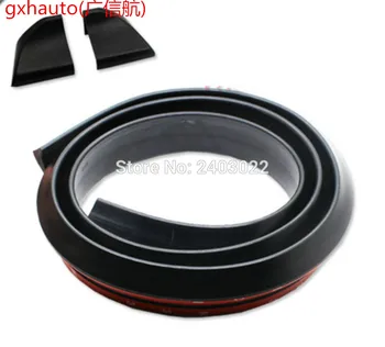

(1) Universal PU Trunk Lip Spoiler or Roof Spoiler Body Kit Trim Sticker, 4.5ft (145cm/1.4m), black finish Pattern