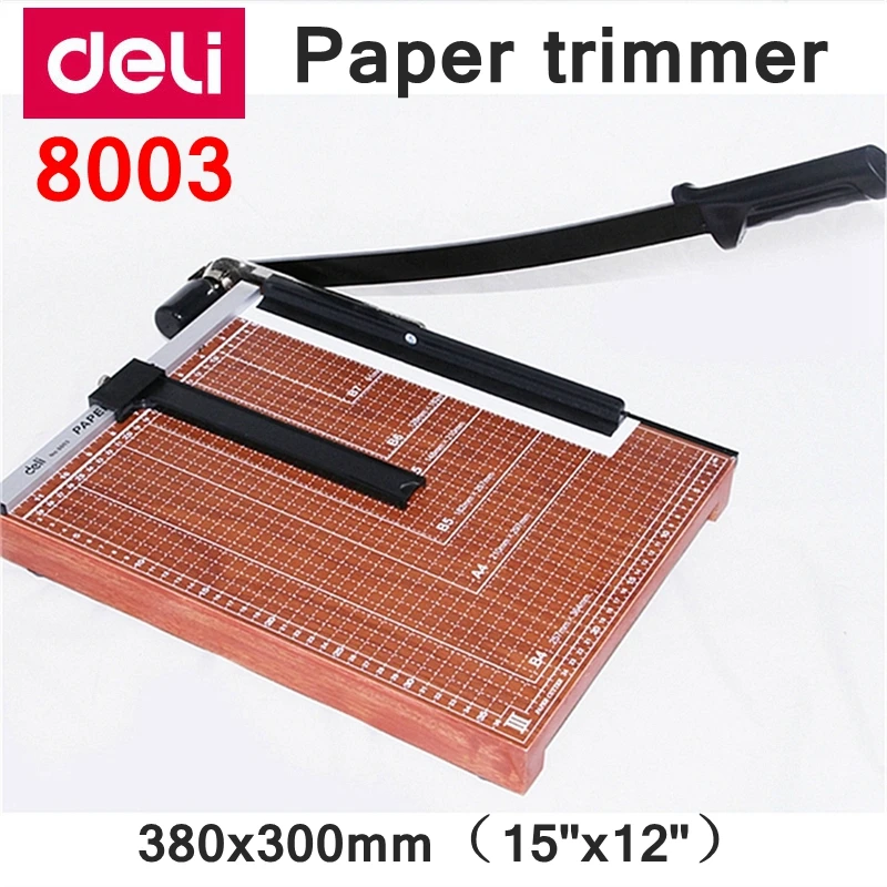 

[ReadStar]Deli 8003 Manual paper trimmer size 380x300mm(15"x12") large paper trimmer with scaler Cut size adjustable