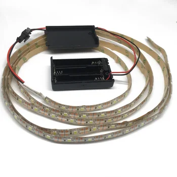 

Battery Powered LED Strip Light 3528 SMD Tape with Battery Box white RGB 0.5M-2M