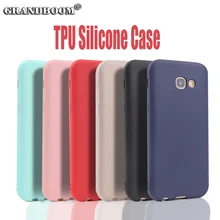 Ультра тонкий мягкий кейс из силикона и ТПУ для мобильных телефонов для Sumsung J3 5 7 Prime цветное резиновое покрытые модный ультратонкий нормальный кожного покрова 10 шт