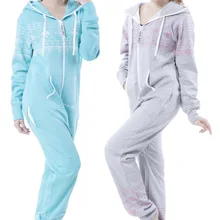 Флисовый комбинезон унисекс на молнии с капюшоном женский комбинезон для взрослых цельный комбинезон