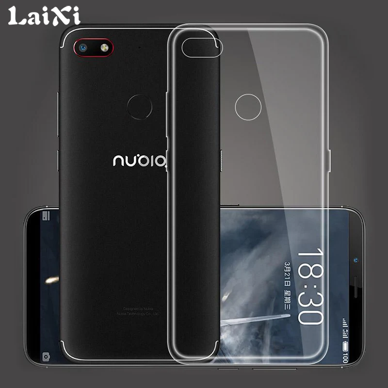 Laixi прозрачный мягкий чехол из ТПУ для zte Nubia V18 силиконовый Z18 mini N3 задней защиты |