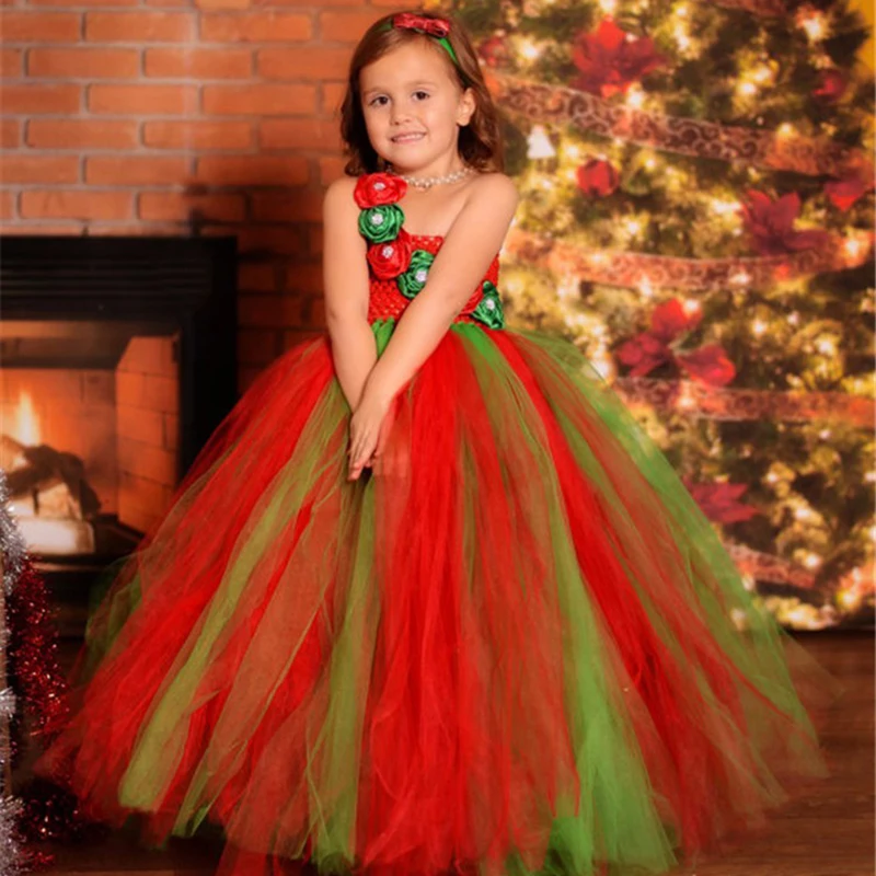 christmas flower girl dresses