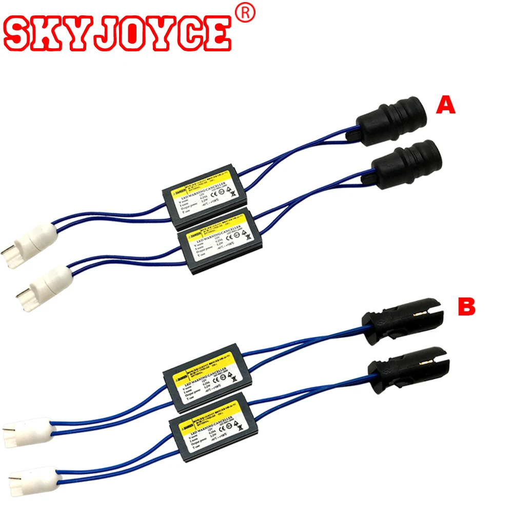 

SKYJOYCE 1 Pair 168 194 W5W canbus decoder led load resistor NO error OCB warning canceller canbus T10 led decoder car style