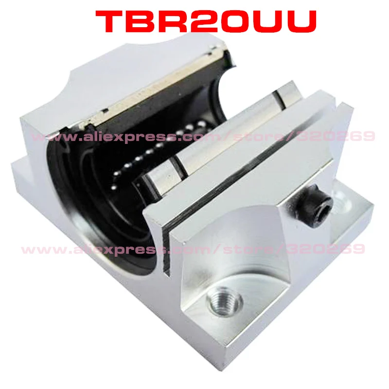 

TBR20UU 20mm rail Linear Ball Bearing block, Linear Ball Bearing Support Unit