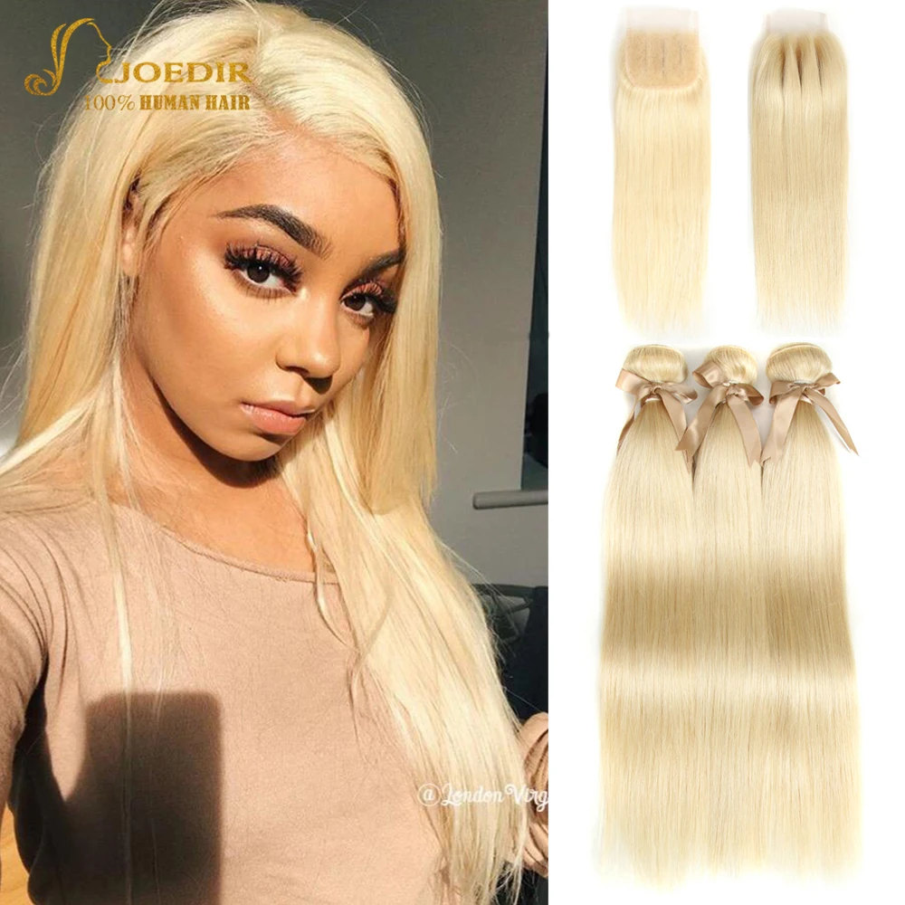 Joedir Hair 613 bundles with closure Brazilian Straight Hair Bundles With Closure Human Hair Weave 3 4 Bundles With Closure Joedir Hair 613 bundles with closure Brazilian Straight Hair Bundles With Closure Human Hair Weave 3 4 Bundles With Closure