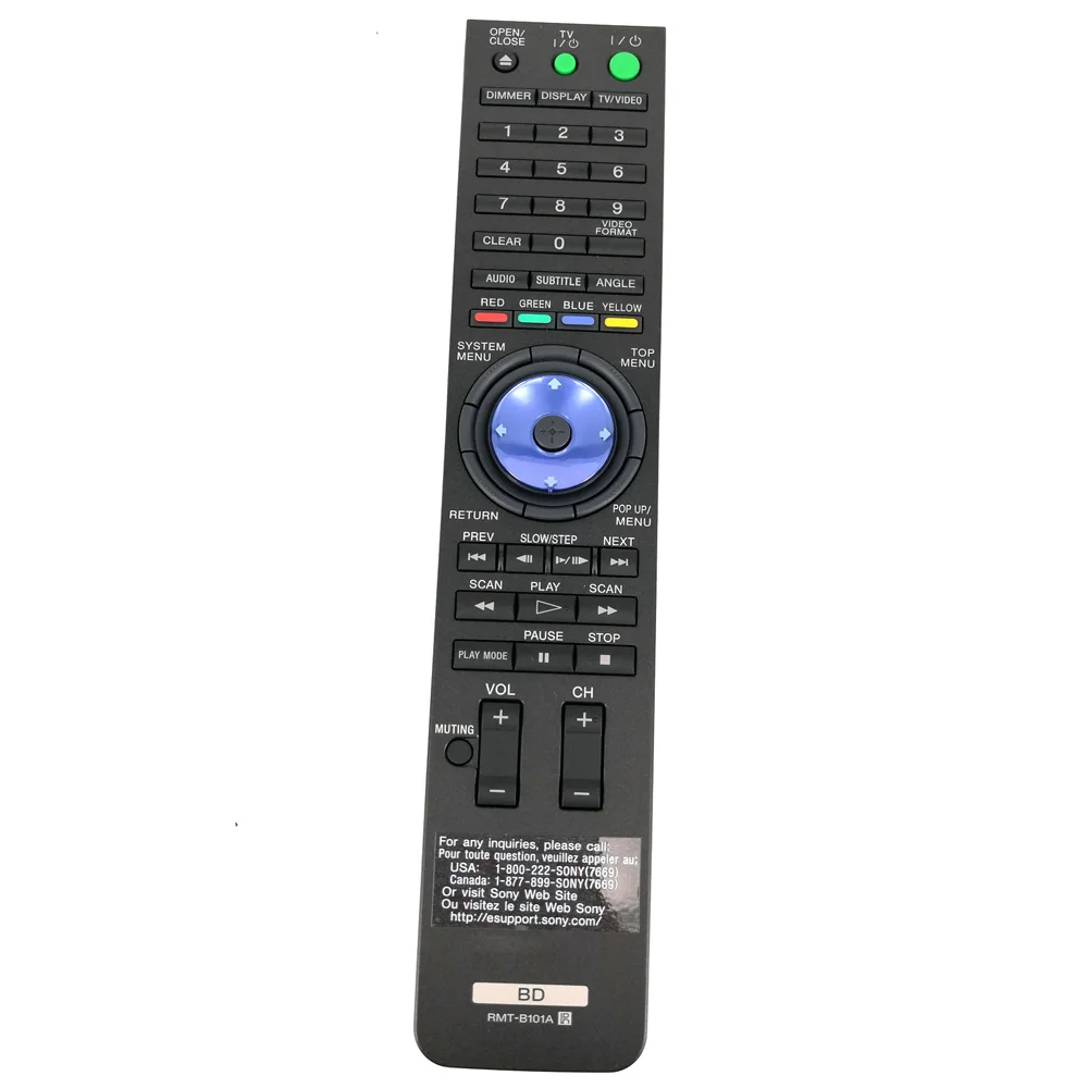 New Original RMT-B101A Remote Control RMT B101A For Sony BD Blu-Ray DVD Player BDPS500 BDPS301 BDPS300SM | Электроника
