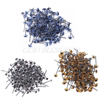 

3 Colors 150Pair 5mm Black Blue Brown Plastic Safty Eyes For Needle Felting Bear Doll Puppet Crafts DIY handicrafts Supplies
