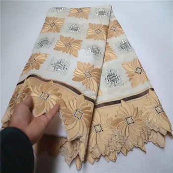 

2019 African Swiss Voile Laces Fabrics High Quality Cotton Lace Fabric French Polish Laces Fabrics For Men Women Dress PSA679-1