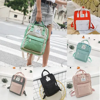 

High capacity Fashion Unisex Students Canvas Shoulder Bag School Bag Travel Tote Backpack College style