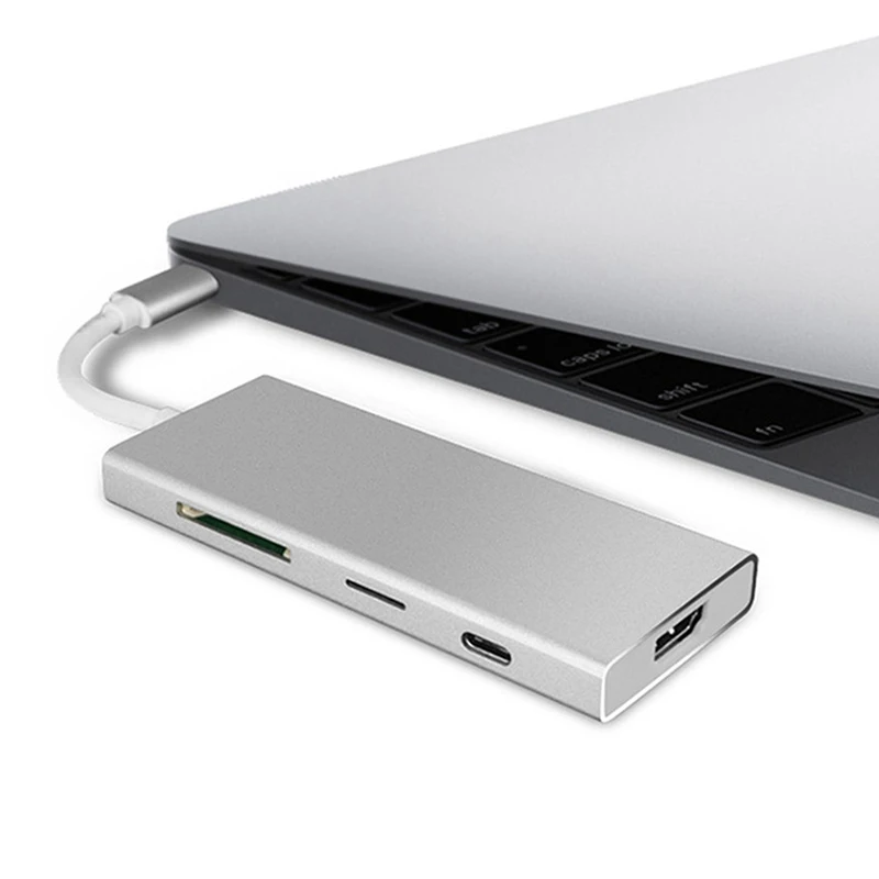 Usb хаб USB 3 1 Type C к HDMI/USB3.0 концентратор/SD TF карта конвертер 7 в расширитель 4K HDMI