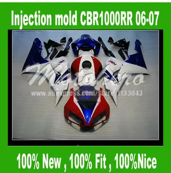 

CBR1000RR Fairing for honda CBR1000RR 06 07 CBR 1000RR 06 07 CBR 1000 RR 2006 2007 fairing parts red blue white #SY6HH3