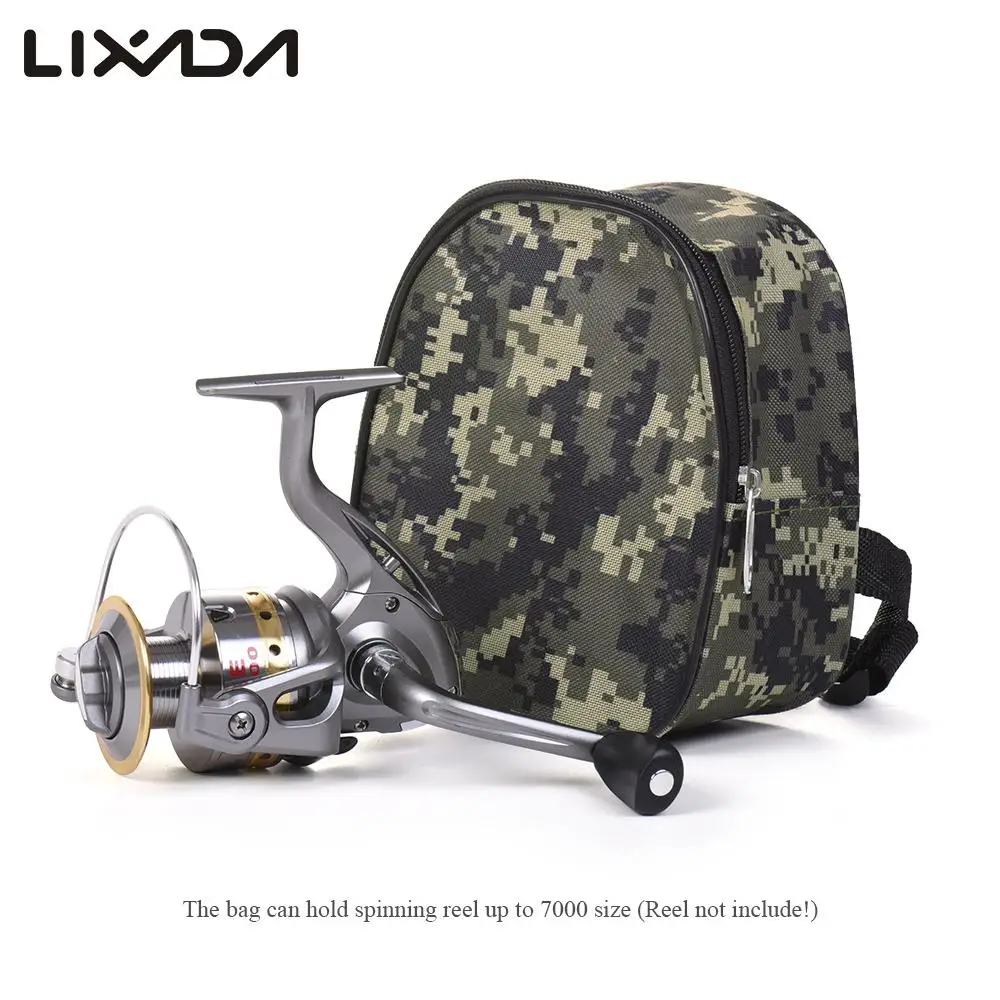 Lixada Small Reel Bag Medium Gear Bag Multi function Fishing Spinning