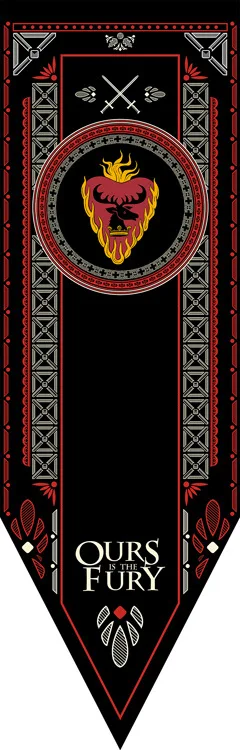 Оранжевый Флаг "Игра престолов", флаг Старк, Талли, Таргариен, Ланнистер, Баратеон, Мартелл, Болтон, флаг 48*150 см - Цвет: Оранжевый