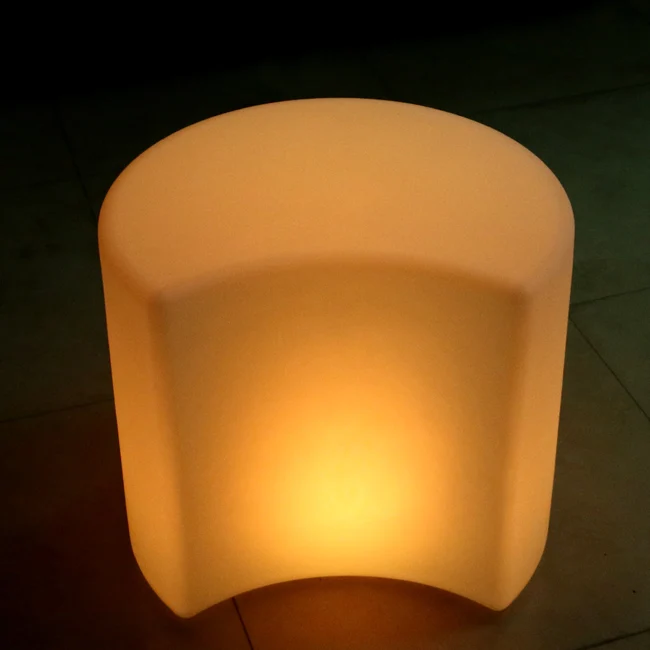 50cm Led Luminous Light Bar Stool Color Changeable Plastic PE Chair SK-LF35J from Skybess Factory Direct free shipping 1pc