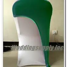 100 зеленый чехол для стула на верхнюю часть свадьбы Подвязка из спандекса для стула повязка из лайкры