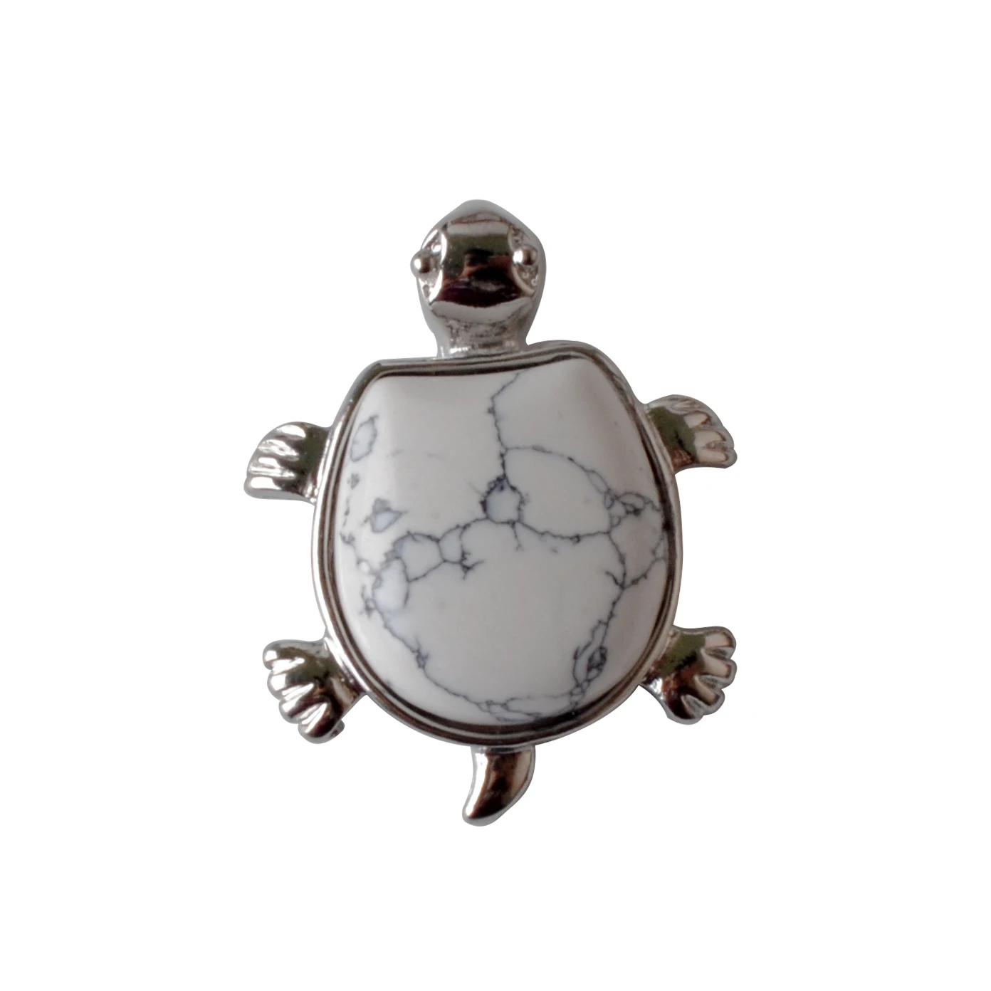 Фото Подвеска Howlite Turtle Nacklace из натуральных полудрагоценных камней, подарок для мужчин и женщин №3