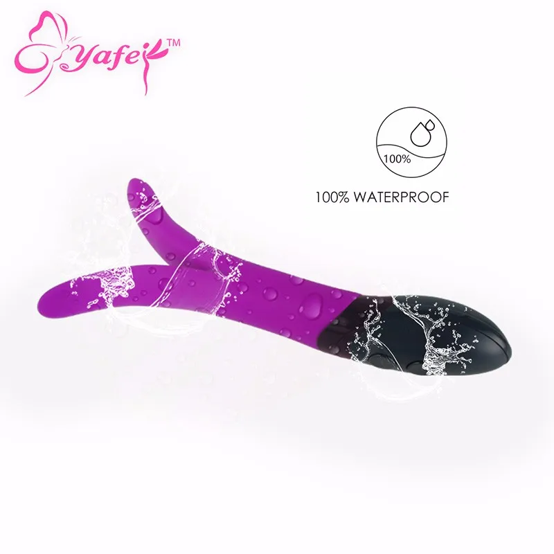 YAFEI Powerful Dual Vibrator for Women G spot Vagina clit vibrator,Anal Vibrator Rabbit Wand Body Massager Sex Products Sex Toys 4