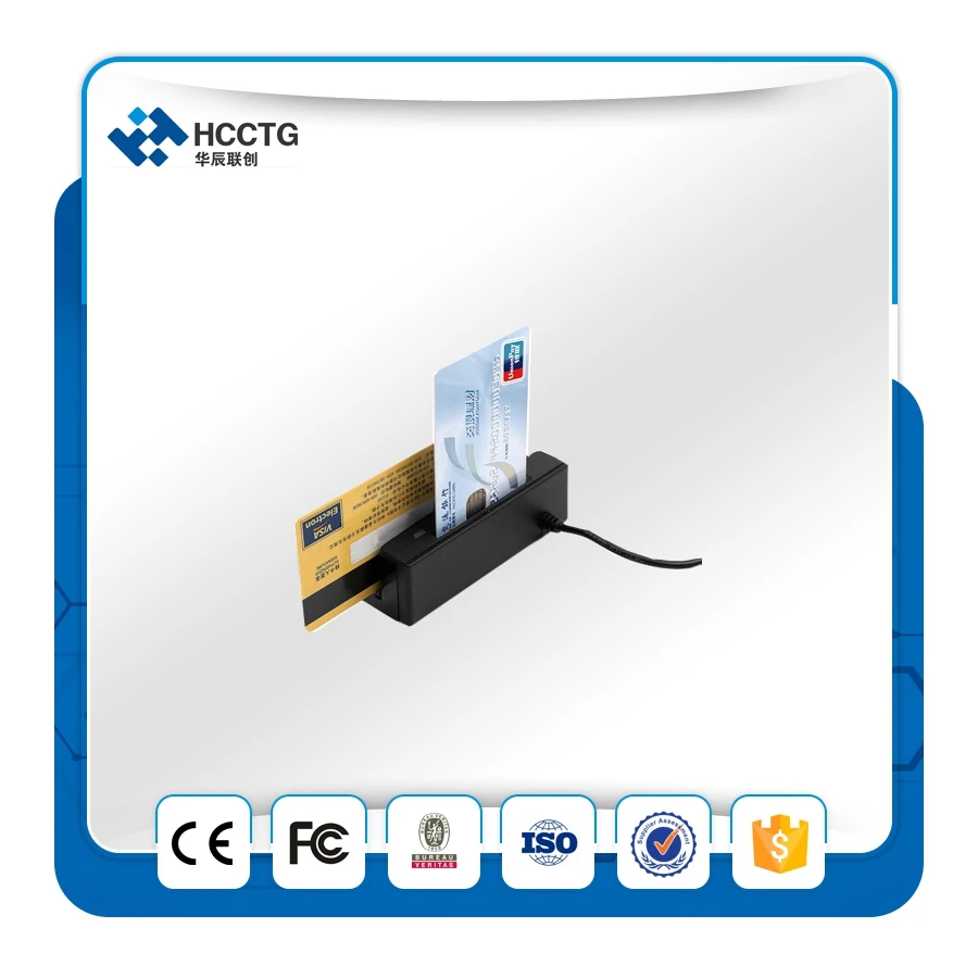 USB портативный считыватель магнитных карт+ IC кард-ридер комбинированный скиммер+ Бесплатный SDK HCC100