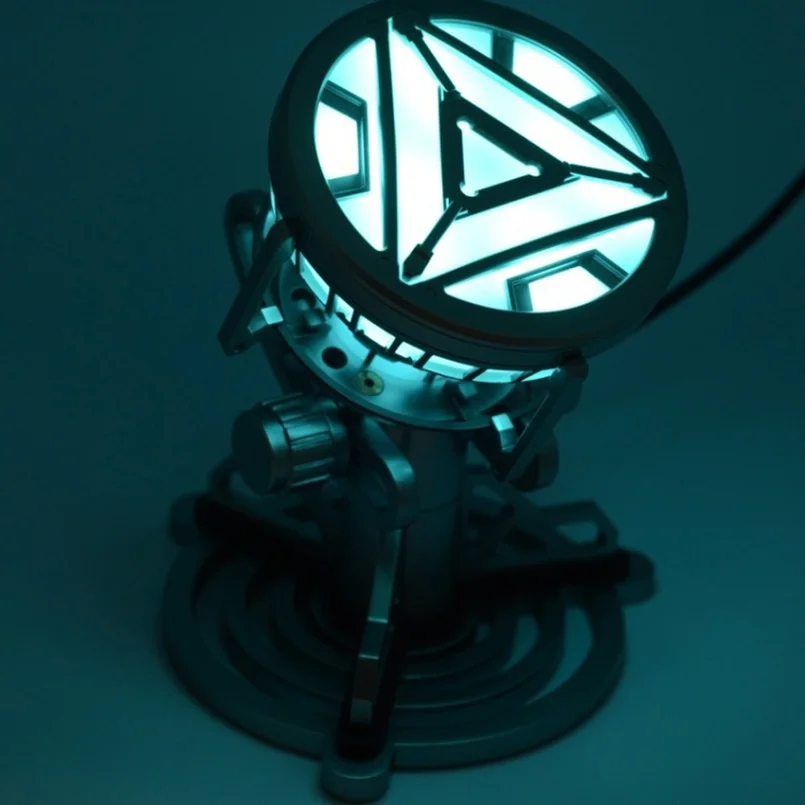 

Avengers 1:1 Iron Man Arc Reactor Prop Repica Action Figure Remote Light Arc MK2 Iron Man DIY Model Assembled Chest Lamp Toys