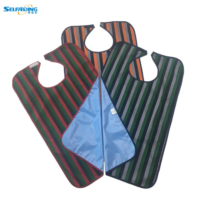 

PVC Adult Vinyl Bib Pattern / Apron Bibs For Elderly AB-242A