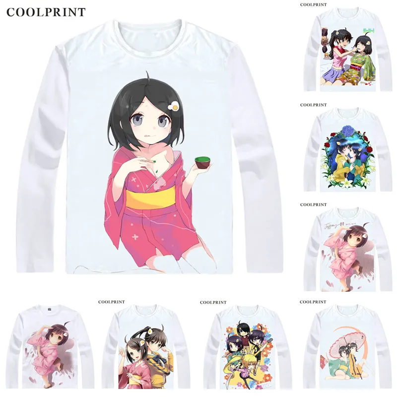 

Monogatari T-Shirts Multi-style Long Sleeve Shirts Monogatari Araragi Tsukihi Bakemonogatari Nisemonogatari Cosplay Shirt