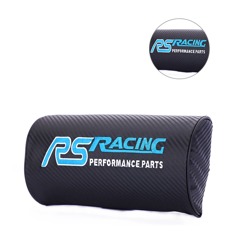 

Carbon fiber style soft Neck Pillow Car styling for RS Racing TOYOTA COROLLA Camry LEVIN Reiz bmw ford seat headrest Accessories