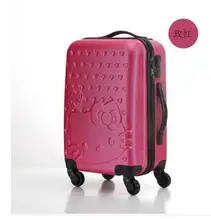 Women Travel Luggage Case suitcase Hello Kitty Travel Rolling Case On Wheels 20″ 24″ Inch Travel Luggage Suitcase trolley bag