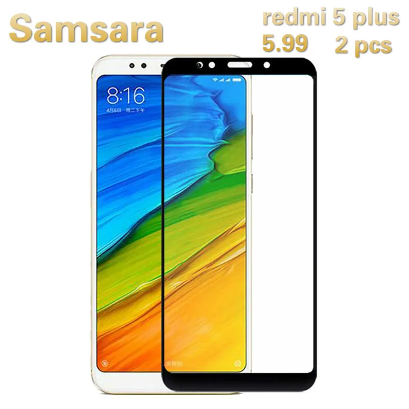 Ультратонкое закаленное стекло 3D 9H для Redmi 5 Plus пленка Xiaomi plus с защитой от царапин