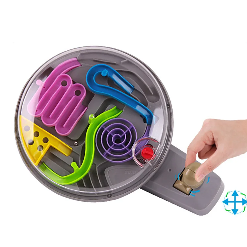 3D Magic Intellect Ball Marble Puzzle Game perplexus magnetic balls IQ Balance toy,Educational classic toys handle Maze Ball inflatable ball childrens toys educational bouncing funny pat the playground pvc kids bouncy balls patting playing