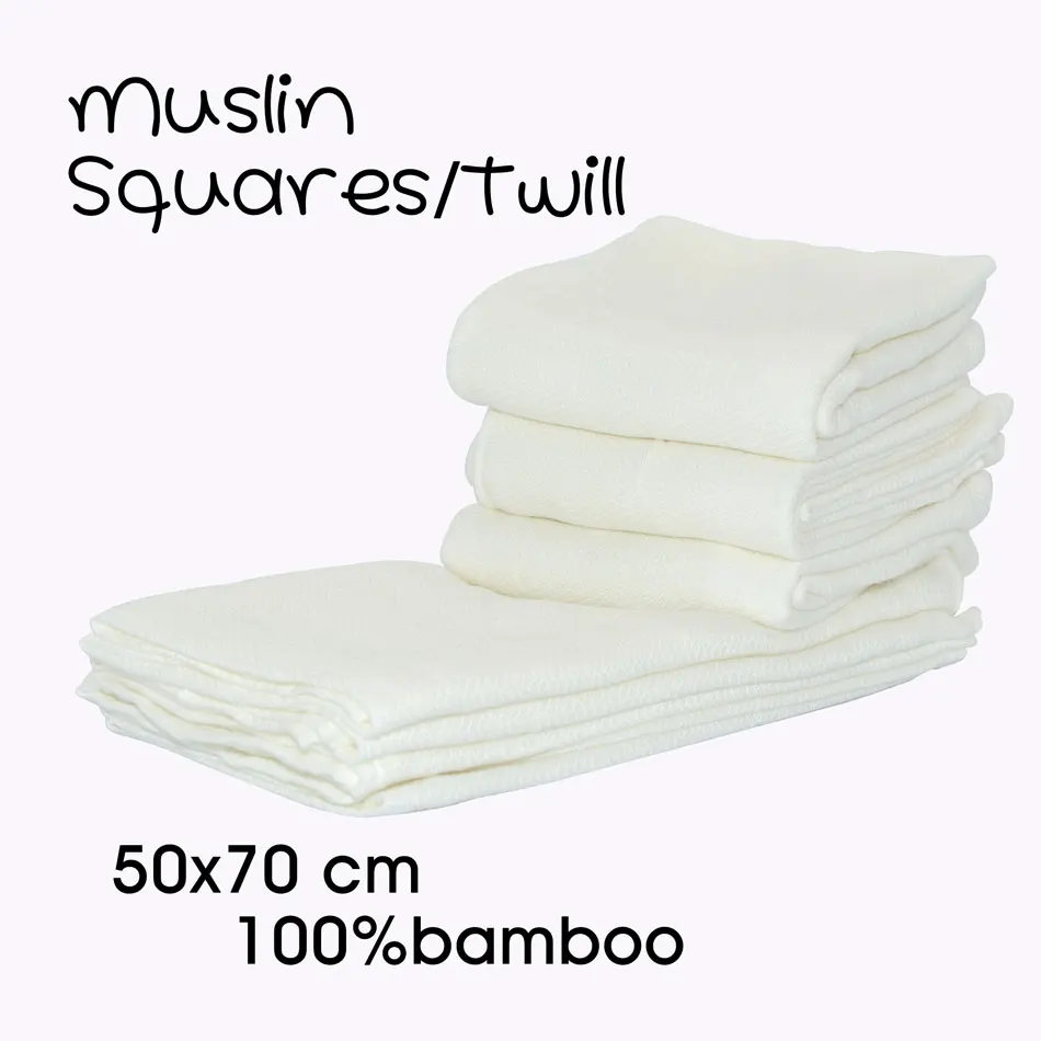 Miababy муслин квадраты ткань 100% бамбук для маленьких многоразовый подгузник нагрудники салфетки отрыжка ткань Прокладки в Подгузники