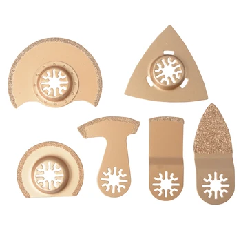 

6pcs renovator power tool carbide oscillating tool saw blade accessories for multimaster for Dremel small concrete cutting