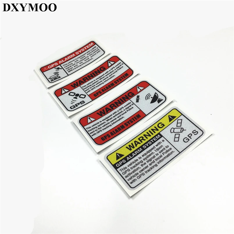 

2PCS Funny GPS Car Stickers Warning GPS Alarm System Motor Decals Reflective Car Styling