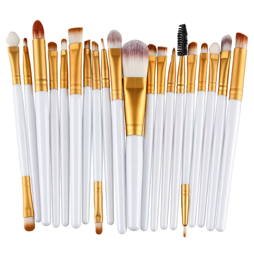 

ELECOOL Professional 20Pcs Eye Shadow Contour Brush Kit Eye Make Up Brush Set Full Application Lady Beauty Makeup Brushes Tool