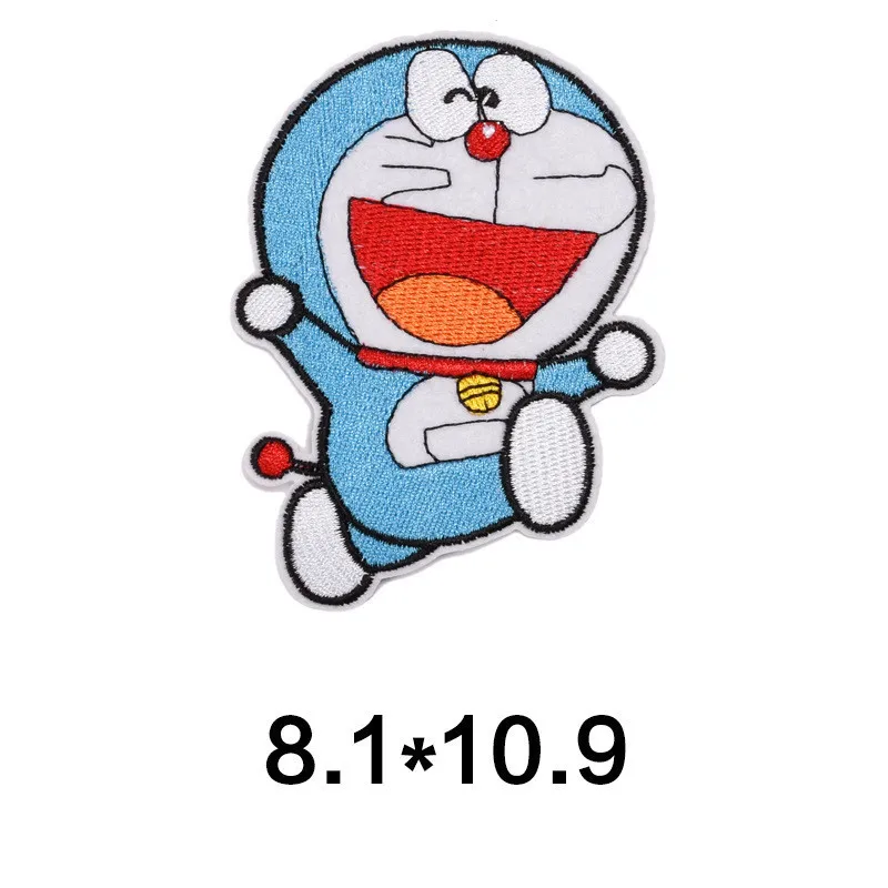 Изысканные Мультяшные нашивки с пайетками Doraemon, нашивка со звездами из фильма «Железный патчи» для одежды, детская одежда, наносимые с помощью утюга наклейки «сделай сам» - Цвет: N-BT5409