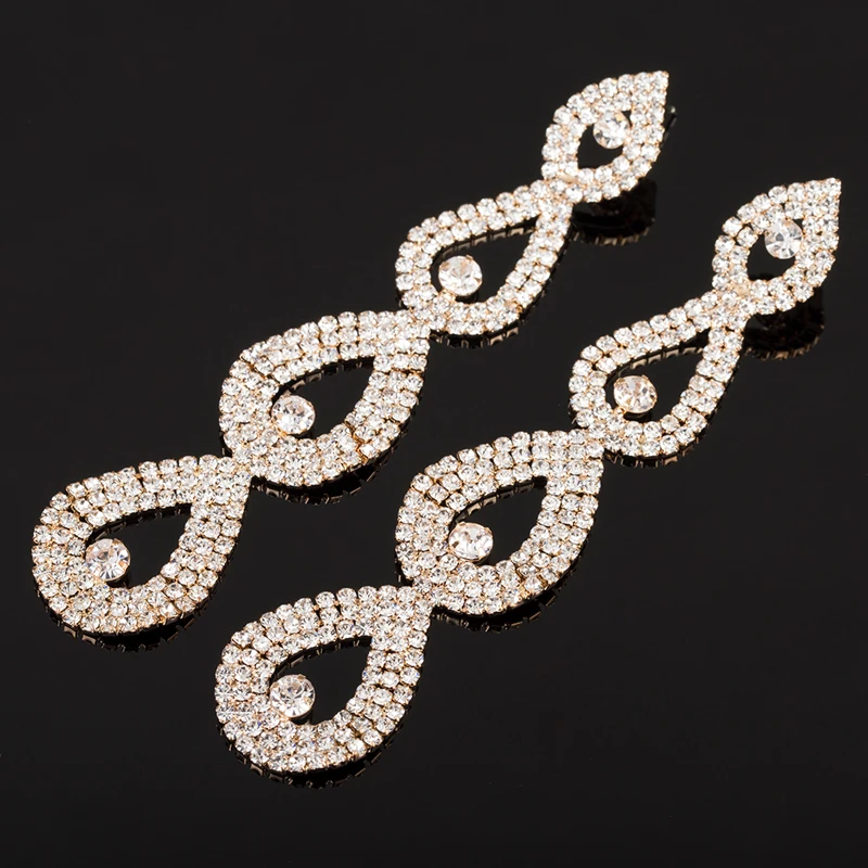 YFJEWE New Design Christmas gifts Fashion luxury crystal drop earrings for women jewelry rhinestone women long earring #E430